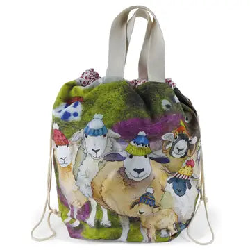 Happy Sheep Large drawstring bag
